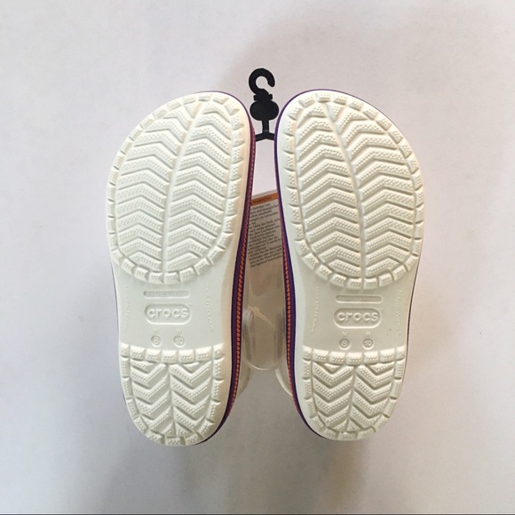 Crocs Unisex Zipper Band Clogs White Size 10 - Picture 3 of 9